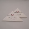 Triangular Butterfly release boxes.