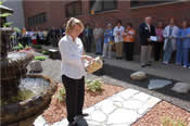Dedication of a butterfly garden at a hospital near Indianapolis, IN